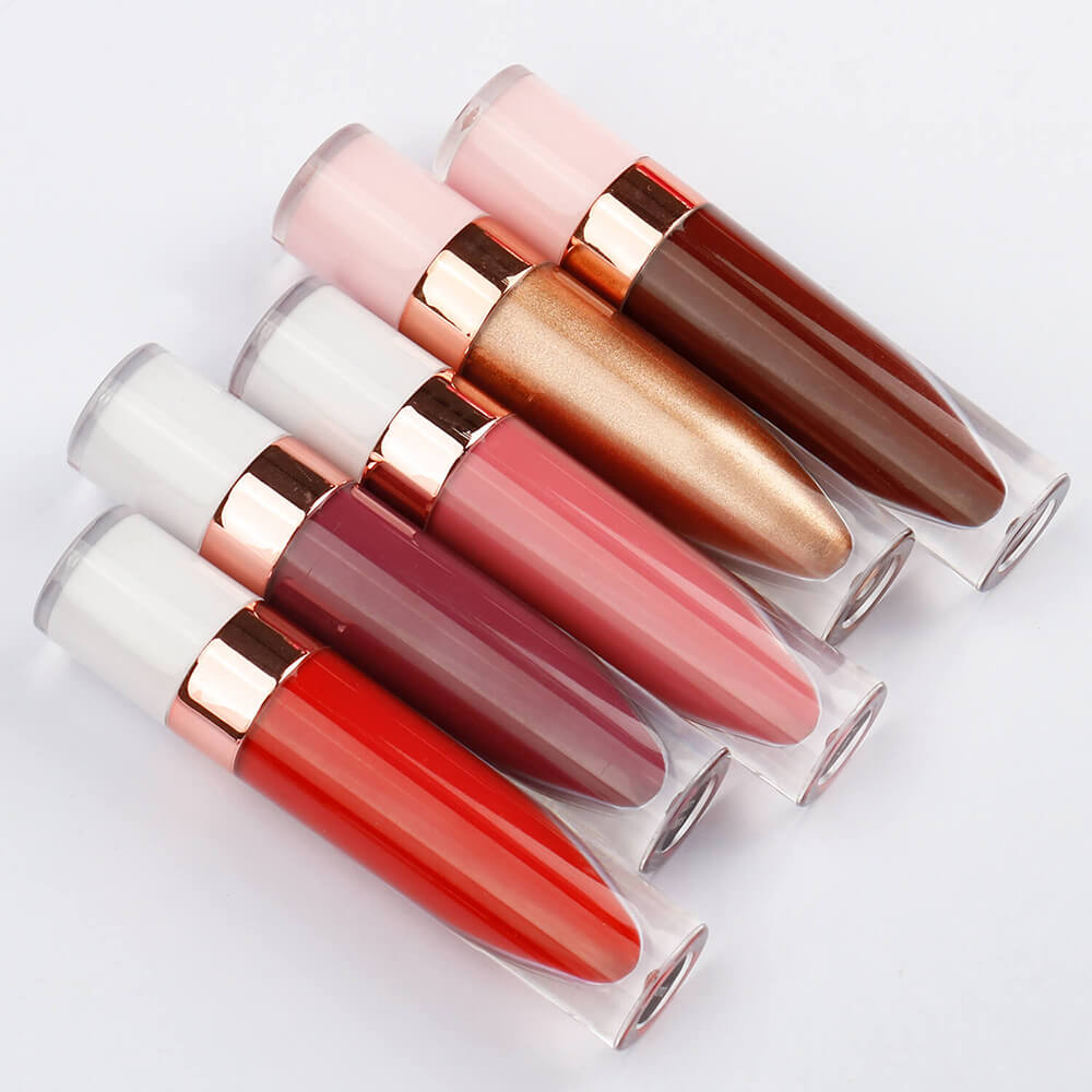 40 Color Nude Lip Gloss High Pigmented Shimmer Lip Glaze Moisturizing
