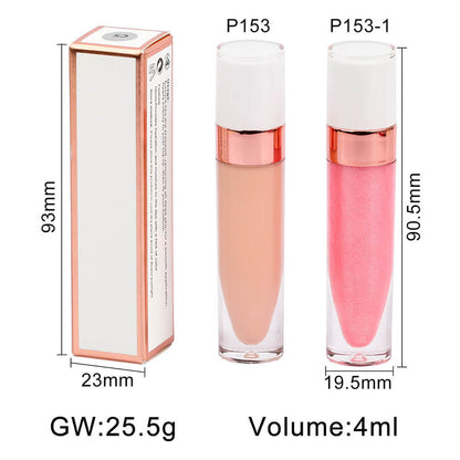 40 Color Nude Lip Gloss High Pigmented Shimmer Lip Glaze Moisturizing