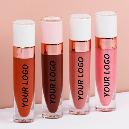 40 Color Nude Lip Gloss High Pigmented Shimmer Lip Glaze Moisturizing