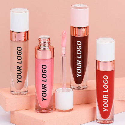 40 Color Nude Lip Gloss High Pigmented Shimmer Lip Glaze Moisturizing