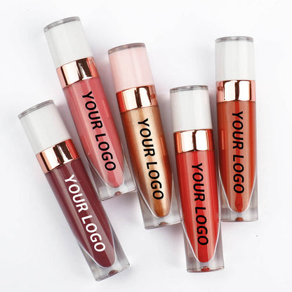 40 Color Nude Lip Gloss High Pigmented Shimmer Lip Glaze Moisturizing