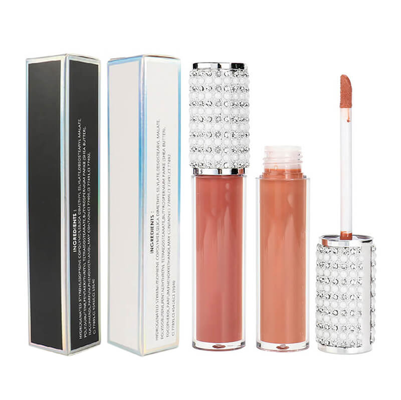 40 color matte liquid lipstick non-stick waterproof vegan pearl silver tube