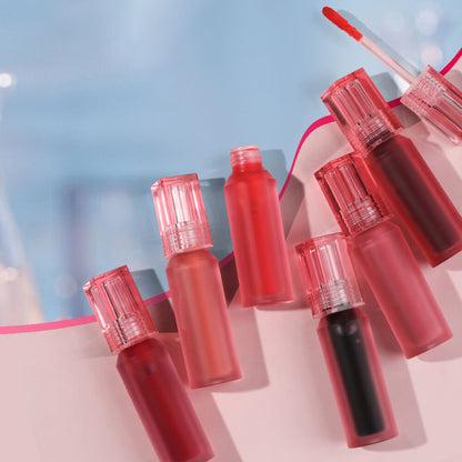 6-Color Lip Gloss Water-Mist Lip Tint Long-Lasting Matte Lipstick Moisturizing