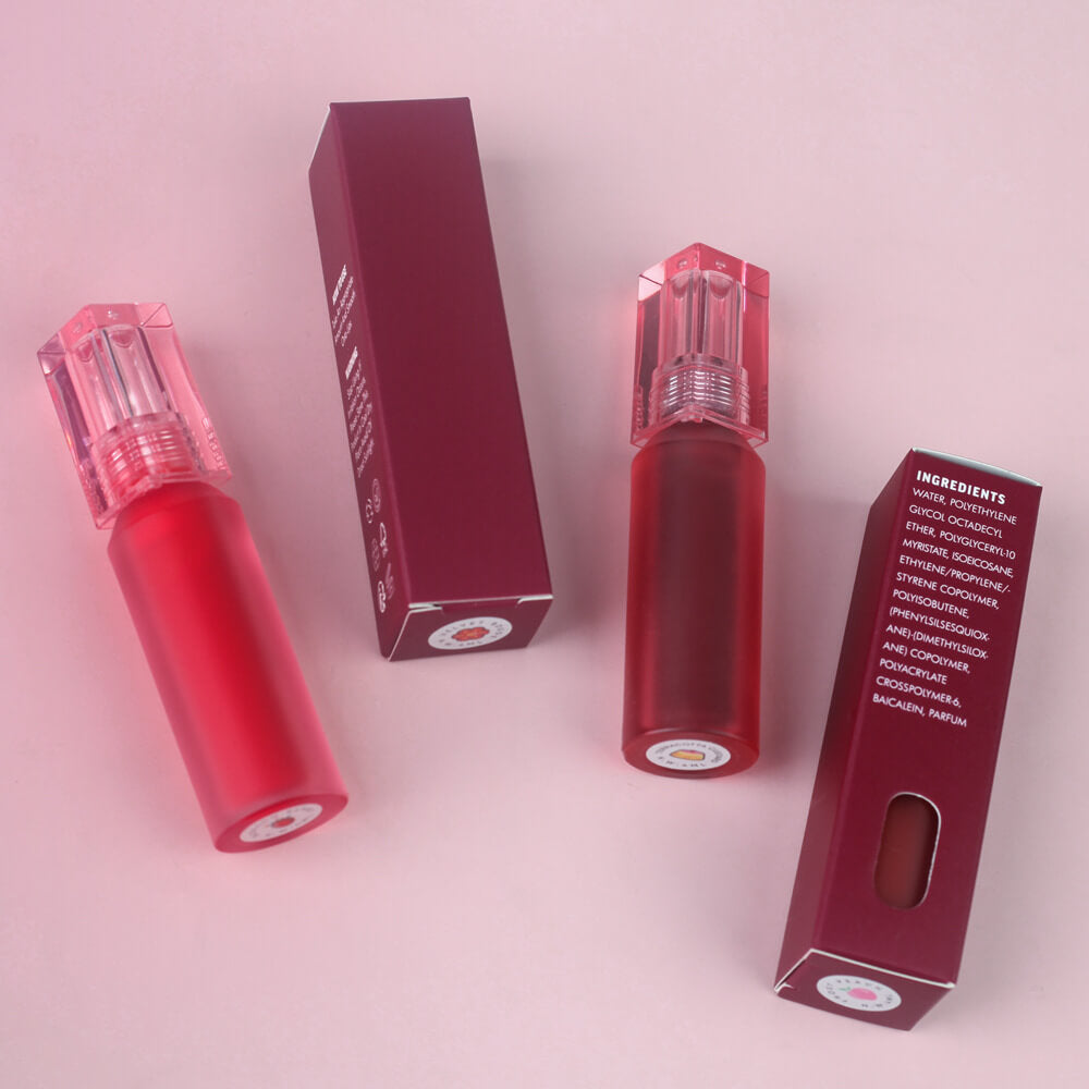 6-Color Lip Gloss Water-Mist Lip Tint Long-Lasting Matte Lipstick Moisturizing