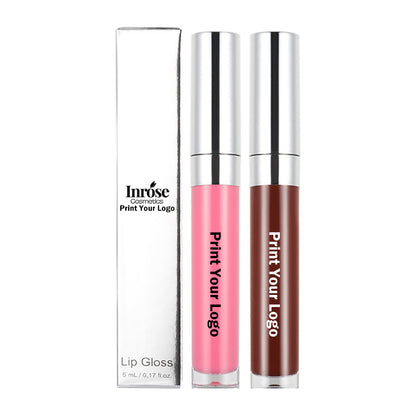 20 Color High Shine Lip Gloss Nude Lip Glaze High Pigmented Plumping Vegan