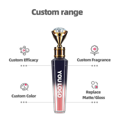 39 color lip gloss nude lip tint high pigment long lasting gold gradient tube (color 34-39)