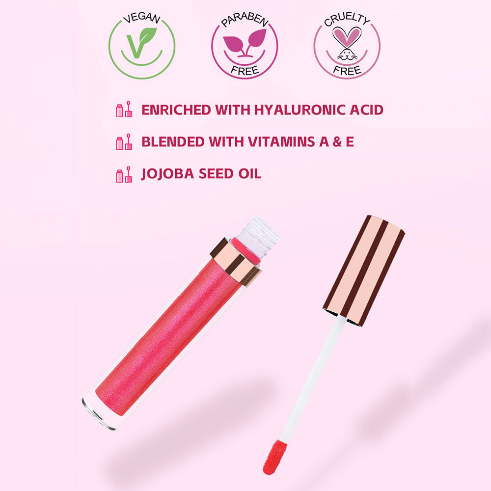 49 Color Lip Gloss Nude Lip Glaze High Pigmented Shimmer Waterproof Gold Tube