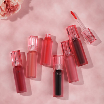 6-Color Lip Gloss Water-Mist Lip Tint Long-Lasting Matte Lipstick Moisturizing