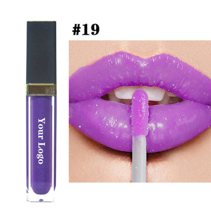 64 color lip gloss nude shimmer high pigmented mirror tube (color 1-32)