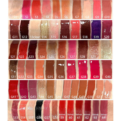 83 Color Nude Shimmer Lip Gloss Hydrating Lip Glaze Wholesale Vegan
