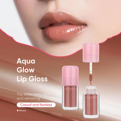 12-Color Nude Lip Gloss Moisturizing Lip Tint High Pigmented Private Label