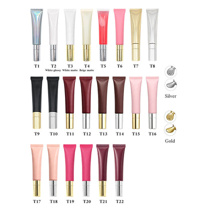83-Color Custom Lip Gloss Rust Red Nude High Shine Hydrating Massage Head