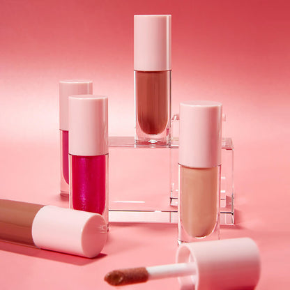 16 color nude lip gloss moisturizing lip glaze high pigment vegan