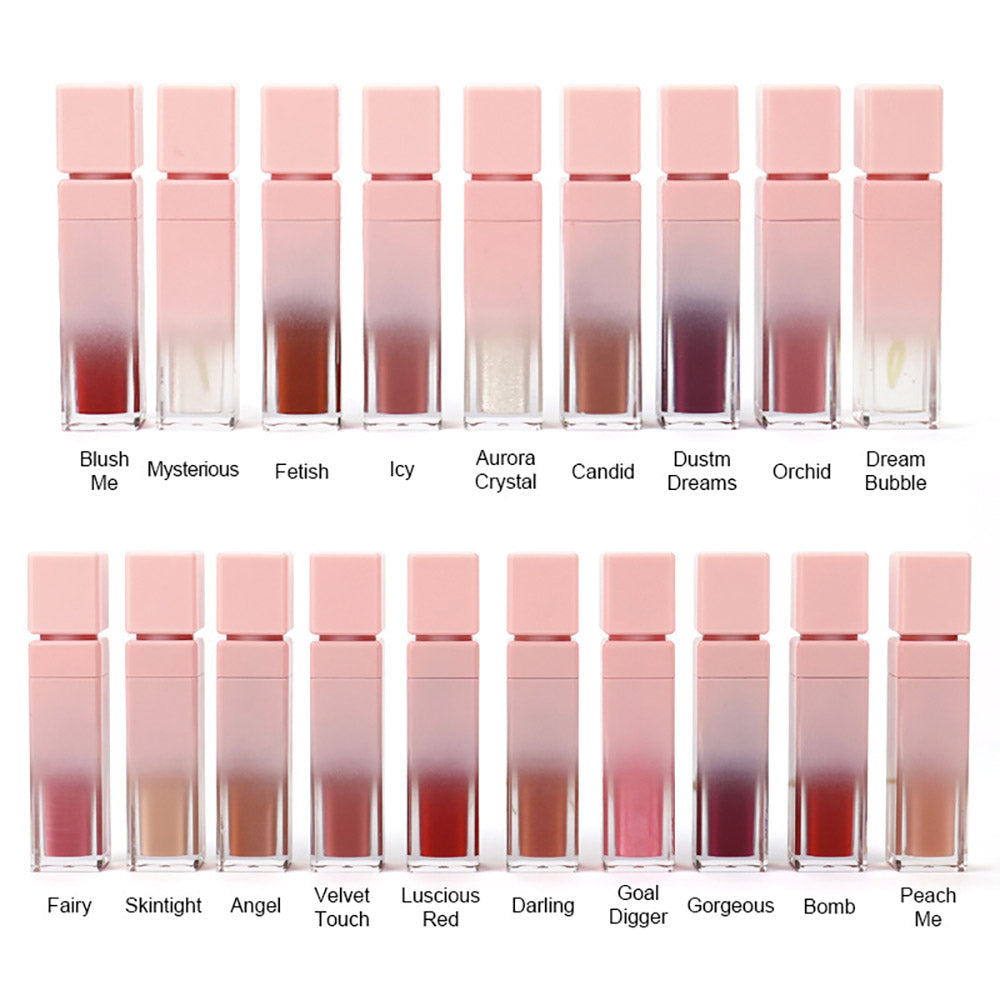 40 Color Nude Lip Gloss Long Lasting High Pigmented Lip Glaze Private Label