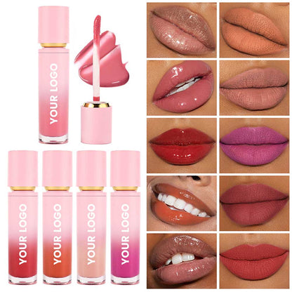 38-color Nude Liquid Lipstick Matte Non-Sticky Transfer-Proof Custom Vegan