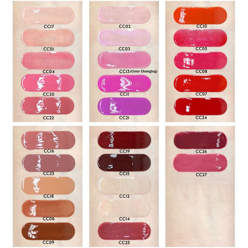27-Color Nude Lip Gloss Hydrating Lip Glaze High Pigmented Cruelty Free