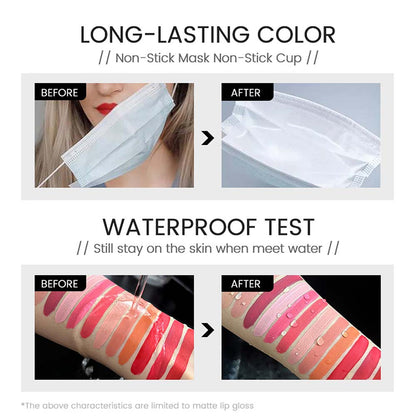 38-color OEM ODM Nude Liquid Lipstick Matte Non-Sticky Transfer-Proof