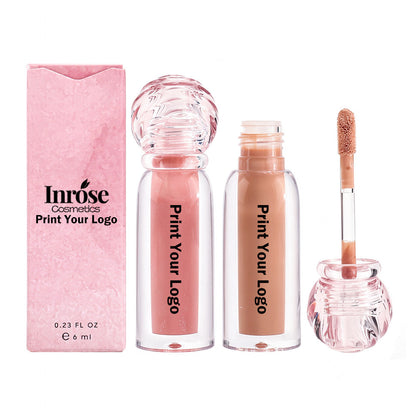 27-Color Berry Brown Lip Gloss Hydrating Lip Glaze High Pigment Non-sticky