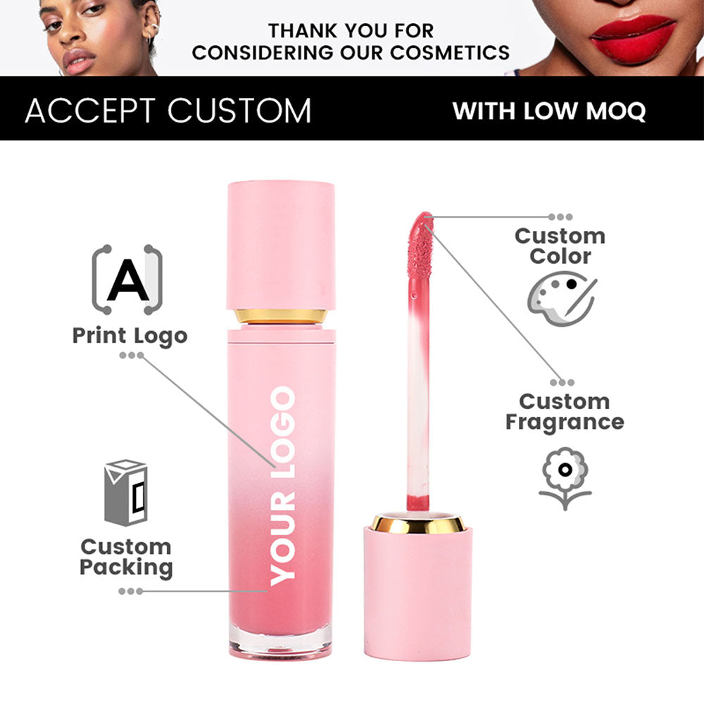 27-Color Nude Lip Gloss Hydrating Lip Glaze High Pigmented Cruelty Free