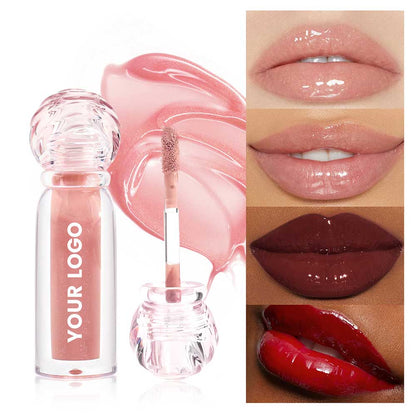 27-Color Berry Brown Lip Gloss Hydrating Lip Glaze High Pigment Non-sticky