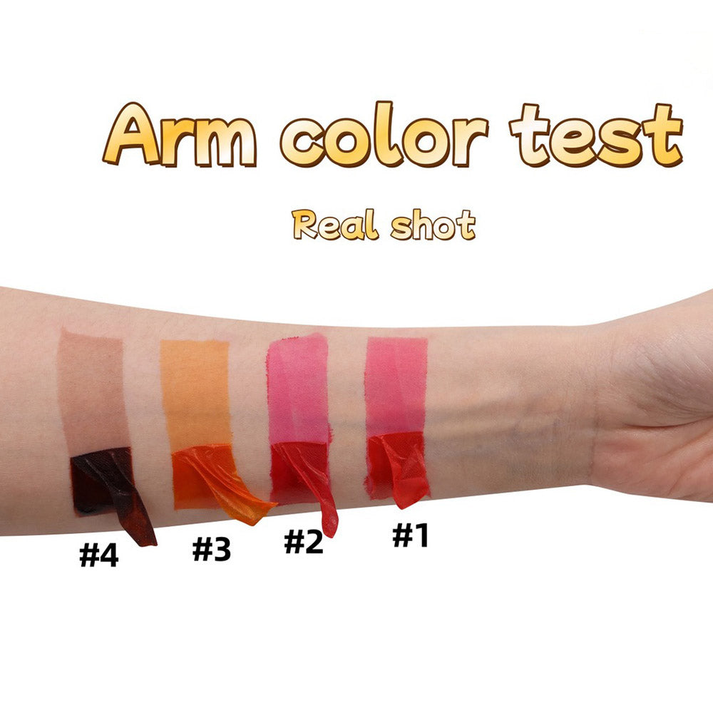 4-color Peel-off Lipstick Waterproof Matte Lip Stain Non-fading Custom Vegan