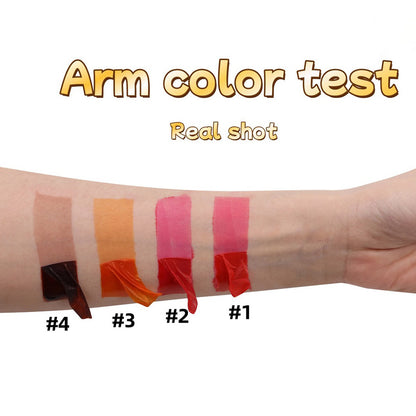 4-color Peel-off Lipstick Waterproof Matte Lip Stain Non-fading Custom Vegan