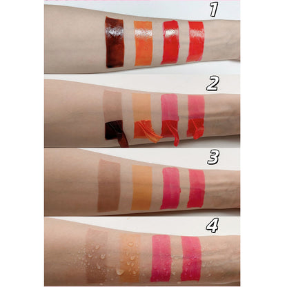 4-color Peel-off Lipstick Waterproof Matte Lip Stain Non-fading Custom Vegan