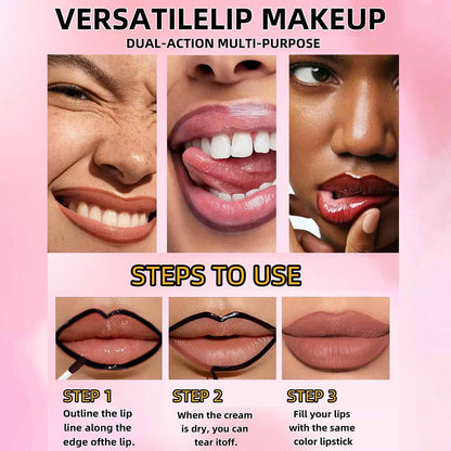 4-color Peel-off Lip Stain Waterproof Matte Lip Gloss Daily Wear Cruelty-free