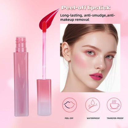 4-color Peel-off Lip Stain Waterproof Matte Lip Gloss Daily Wear Cruelty-free