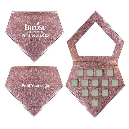 13 Color Diy Diamond Eyeshadow Palette Square Color 22Mm High Pigmented