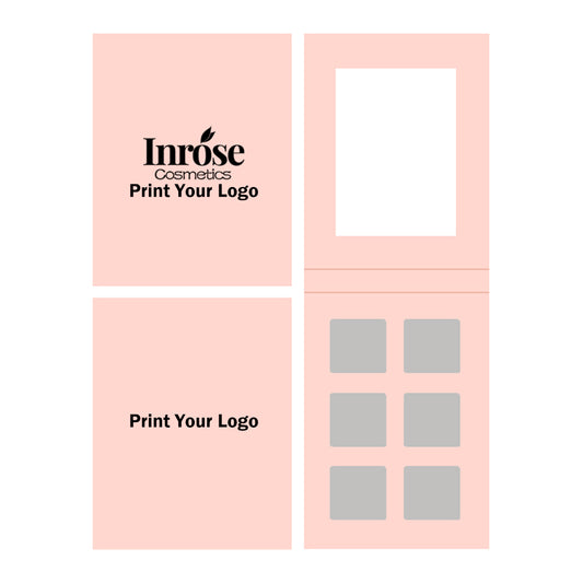6 Color Diy Eyeshadow Palette Square Color 22mm High Pigmented Waterproof