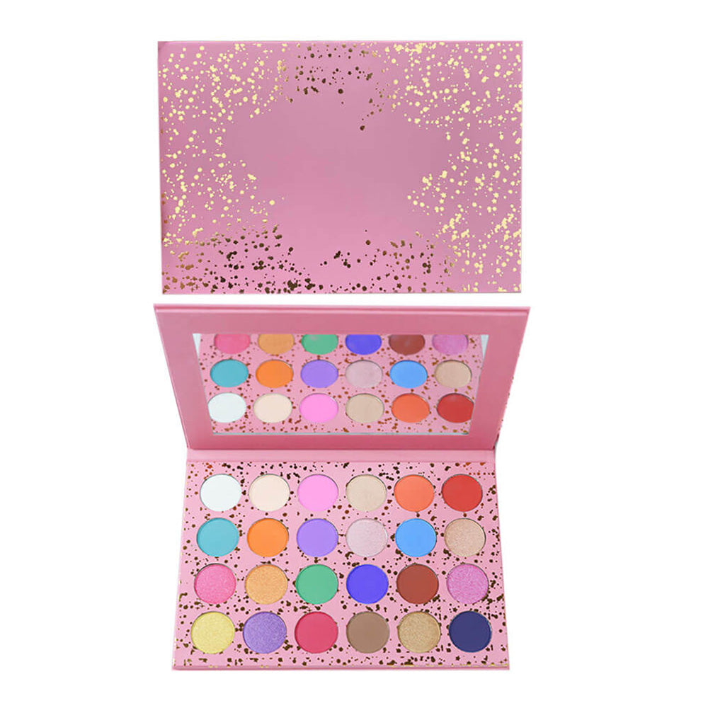 24 color eyeshadow palette pink colorful high pigmented