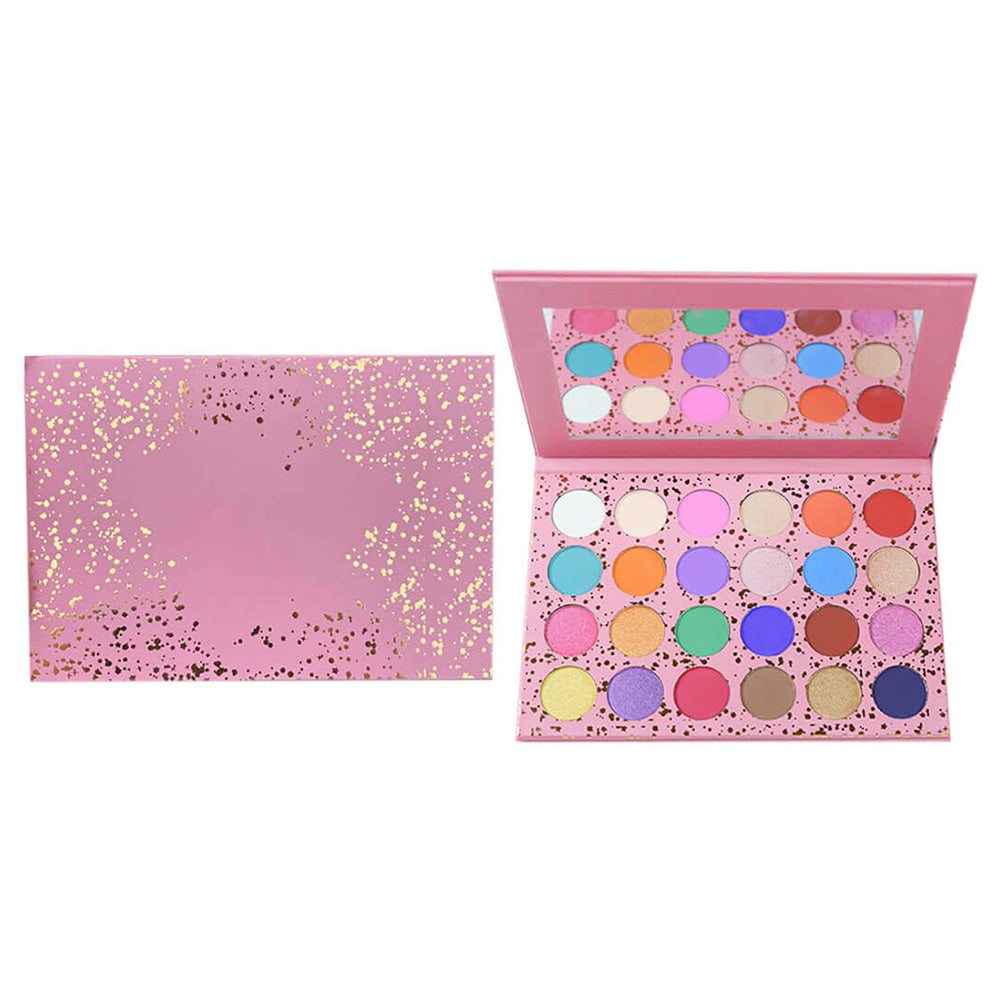 24 color eyeshadow palette pink colorful high pigmented