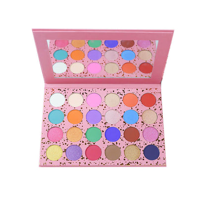 24 color eyeshadow palette pink colorful high pigmented