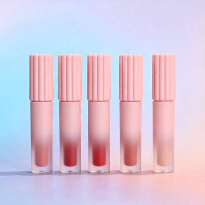 38-color Nude Liquid Lipstick OEM ODM Matte WaterProof Non-Sticky Vegan