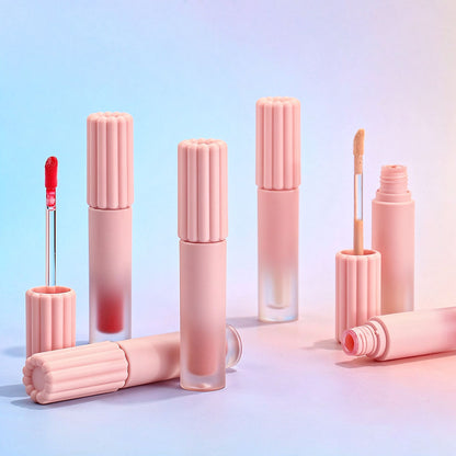 38-color Nude Liquid Lipstick OEM ODM Matte WaterProof Non-Sticky Vegan