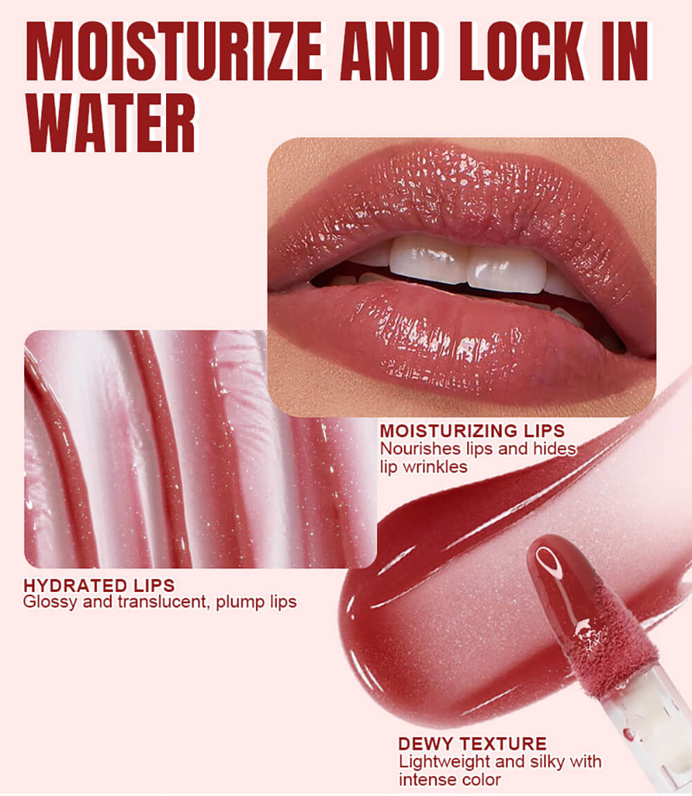 11 Shades Shimmer Lip Gloss Plumping Lip Glaze Moisturizing Non-sticky