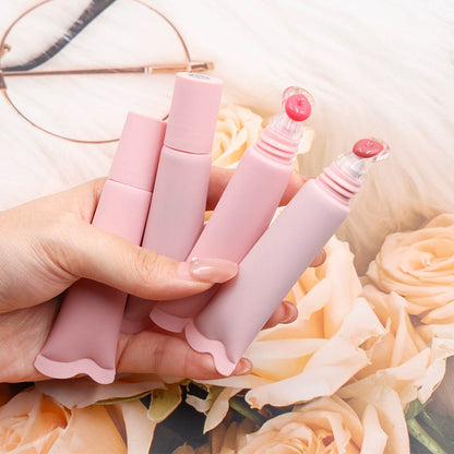 24 Color Peptide Lip Gloss Moisturizing Hydrating Lip Cream Squeeze Tube
