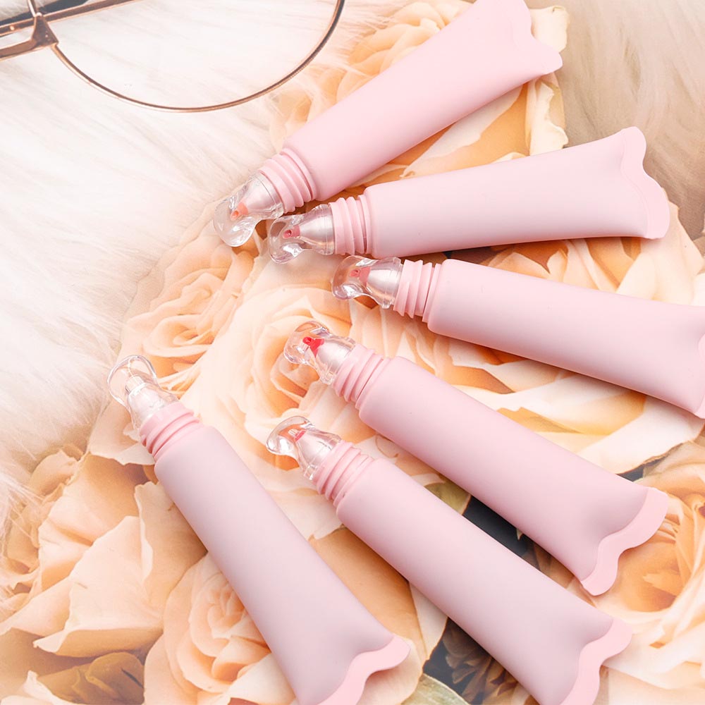 24 Color Peptide Lip Gloss Moisturizing Hydrating Lip Cream Squeeze Tube