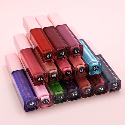 125-Color Chocolate Brown Liquid Lipstick Nude Matte Non-Sticky Long Lasting