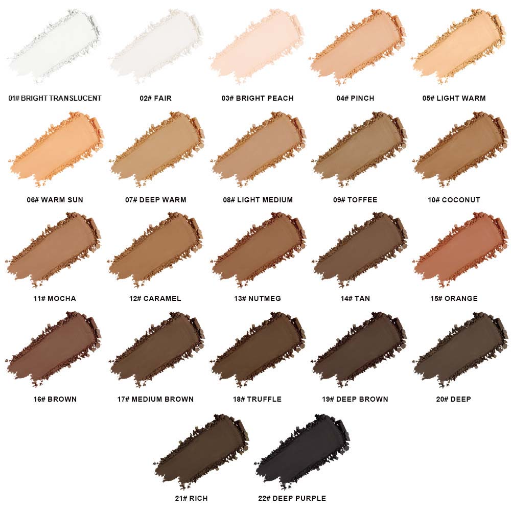 22-Shade Compact Setting Powder Conceal Waterproof Oil-Control Long-Lasting