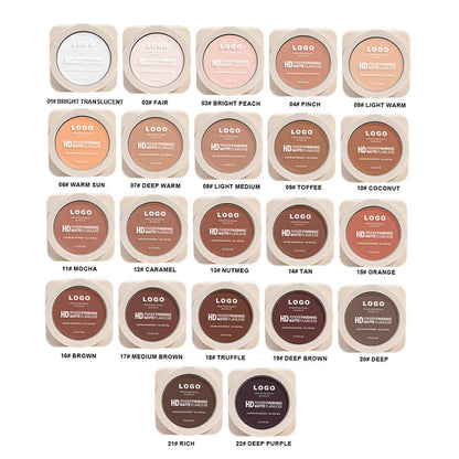22-Shade Compact Setting Powder Conceal Waterproof Oil-Control Long-Lasting