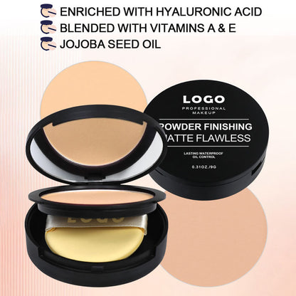 22-Shade Setting Powder Compact Conceal Oil-Control Long-Lasting Waterproof