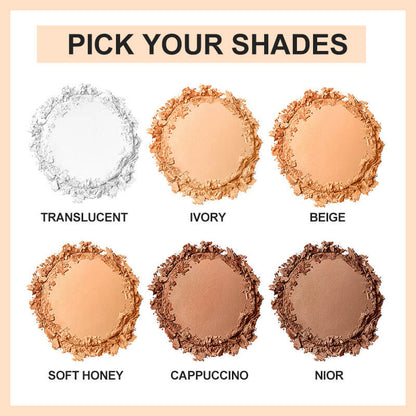 6 color pressed setting powder contour concealer vegan waterproof