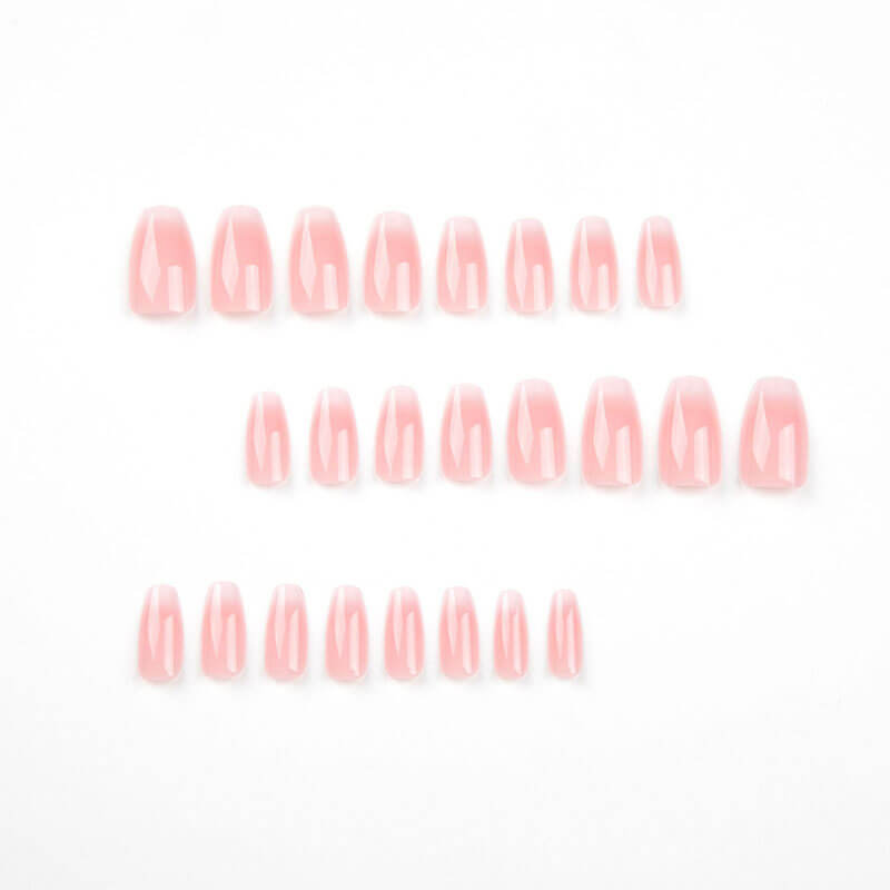 Wearable nails press on nails manicure short patch gradient 24pcs