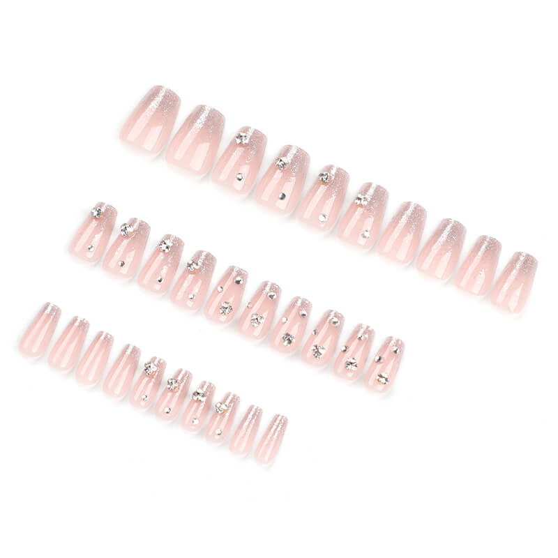 Nail patch press on nails manicure wear nails diamond sparking 30pcs