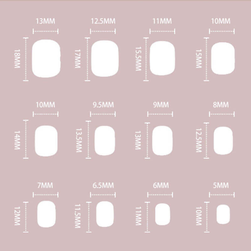Pink press on nails manicure fake nails nail patches removable