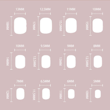 Pink press on nails manicure fake nails nail patches removable
