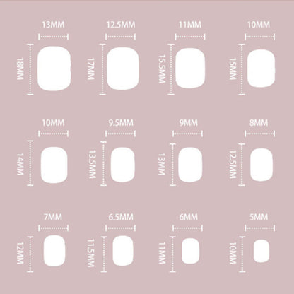 Wearable press on nails short style nail patch glitter finished nail