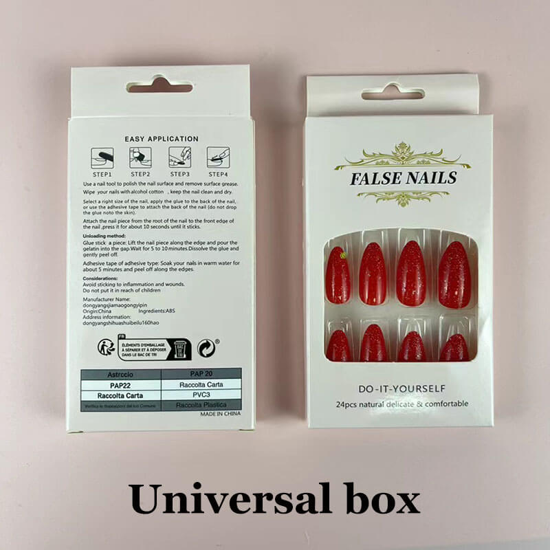 Press on nail collection manicure nail patch fake nail 24pcs
